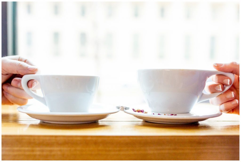 Downtown Fort Worth Coffee Shop Engagement Session